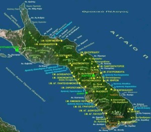 Agios Oros mapa